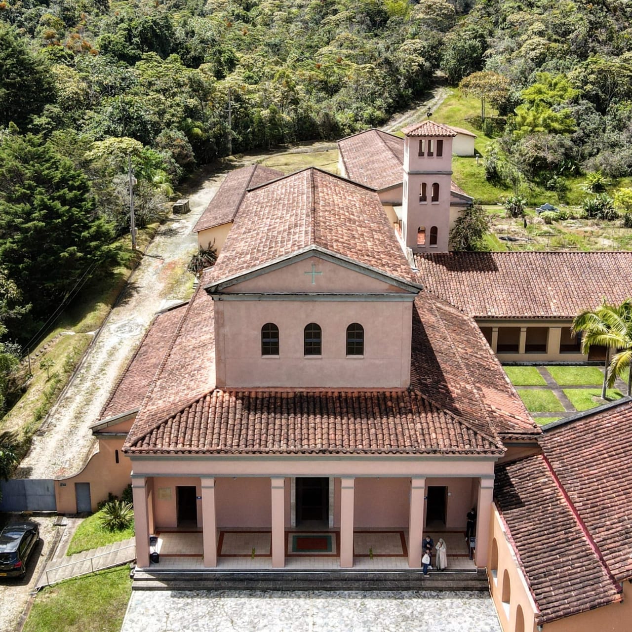 El monasterio desde arriba